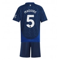 Dres Manchester United Harry Maguire #5 Preč pre deti 2024-25 Krátky Rukáv (+ trenírky)